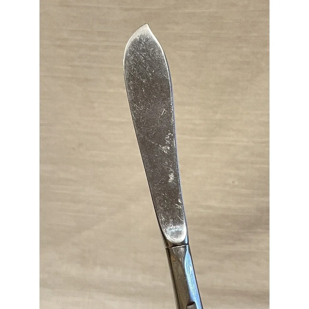 Lyon Stainless Cortez Aztec‎ Brutalist Mid Century Butter/Jam Spoon & Knife
